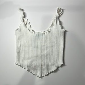 Essential basic White Crop Top, size small